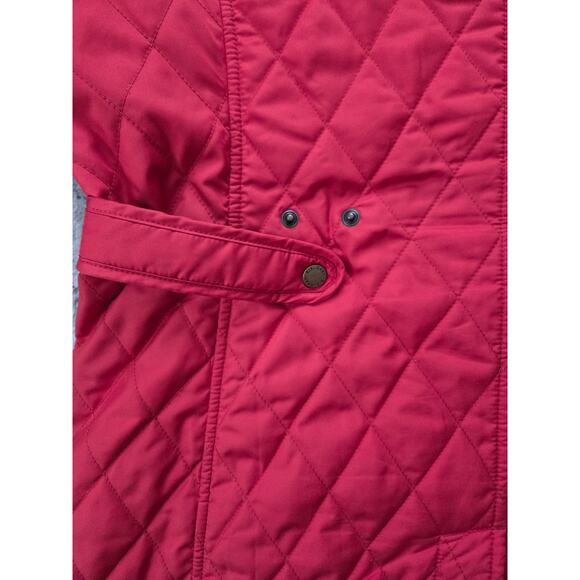 Vintage L.L. Bean Quilted Jacket -Large Red Preppy Collegiate Classic Cabincore - Picture 7 of 12